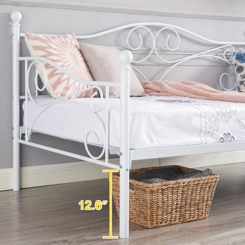 VECELO 3-Pieces Modern Bedroom Set with Black/White Nightstands, 2 Style Options