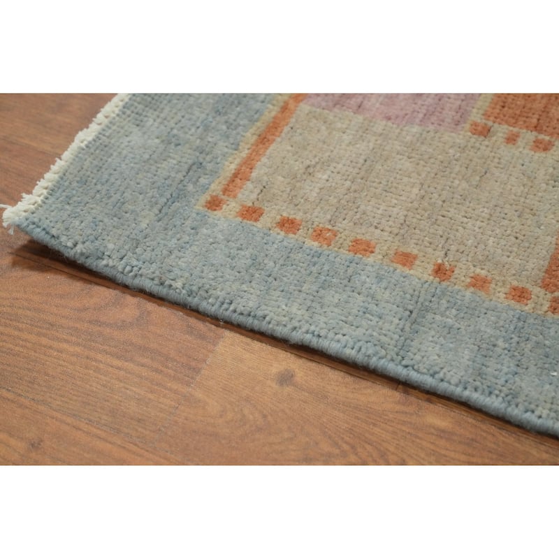 Vegetable Dye Gabbeh Turkish Area Rug Handmade Carpet - 9' 1'' X 6' 0''