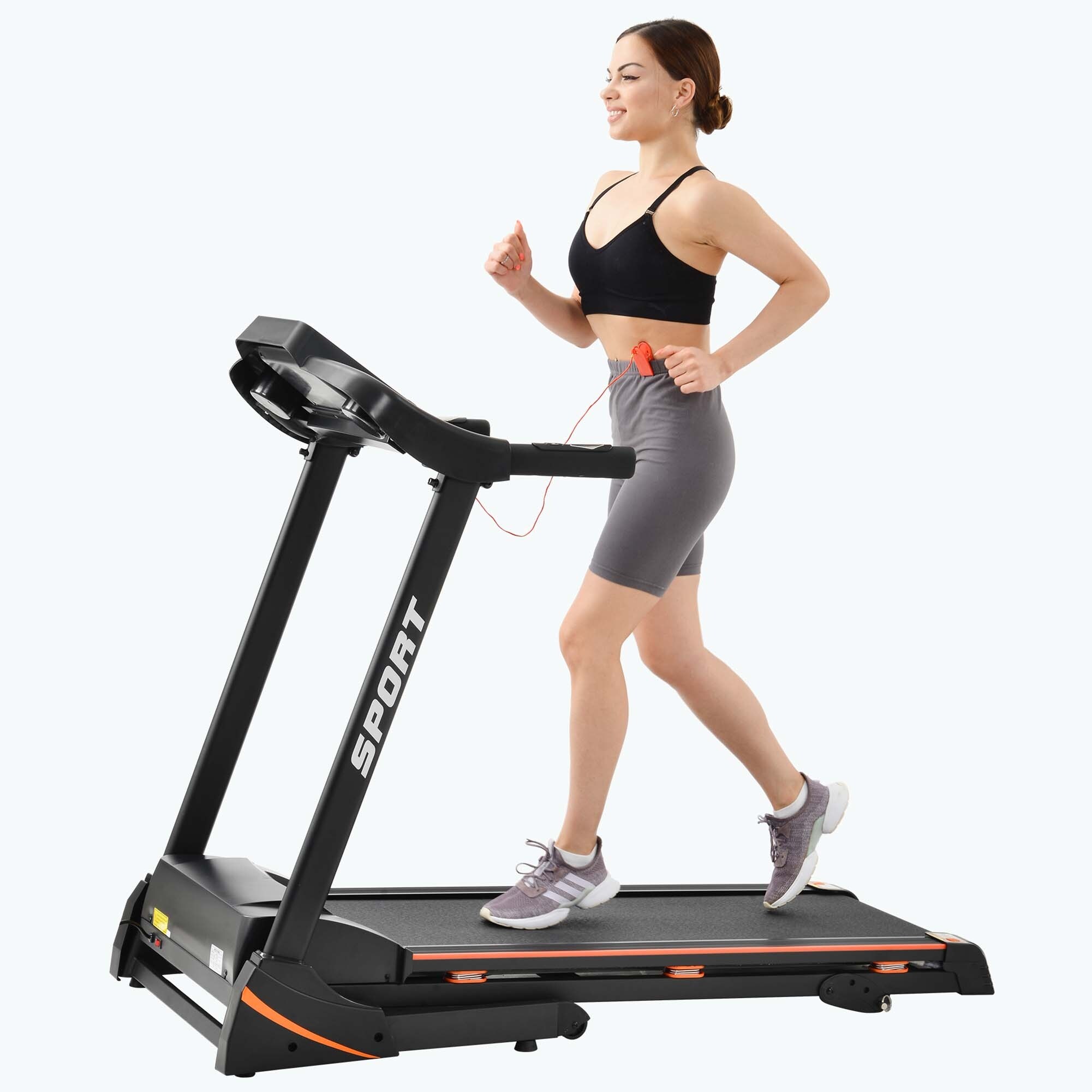 Emergency stop for treadmill outlet