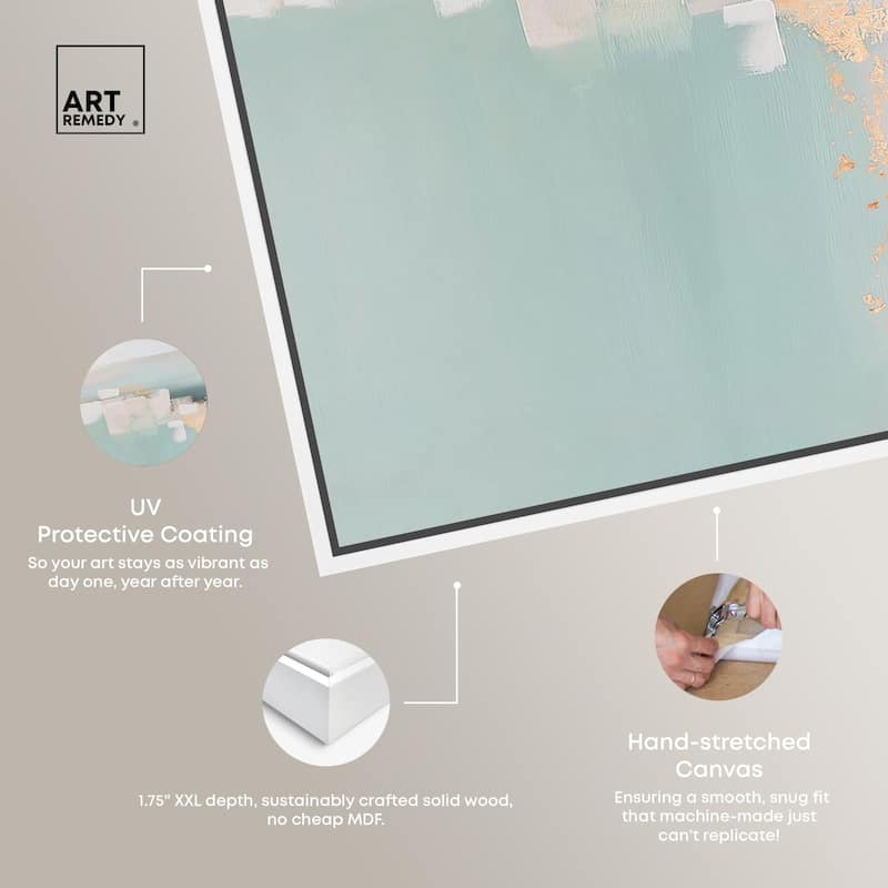 Shimmering Calm Canvas by Art Remedy