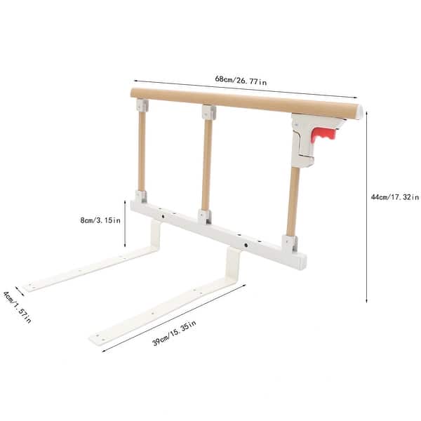 Foldable Bed Rails for Elderly - Grab Bar Handrails for Assistance