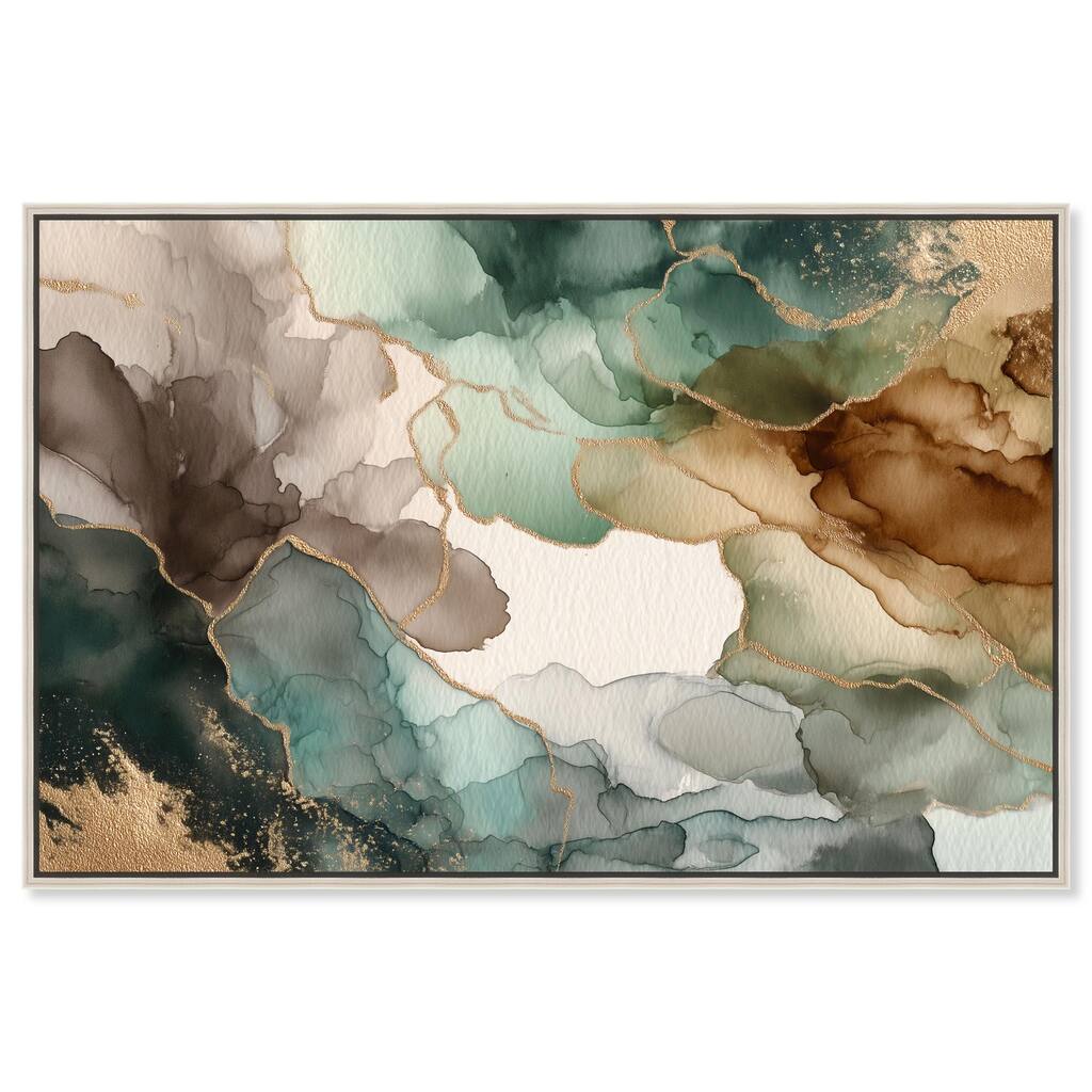 Golden Estuary II Canvas by Art Remedy