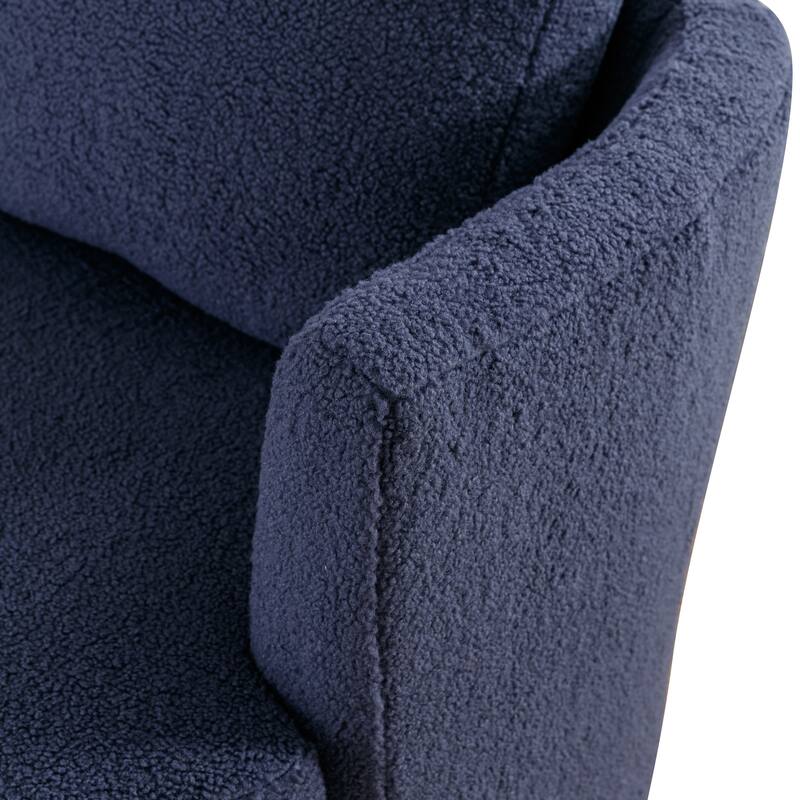 Modern Upholstered Swivel Barrel Chair(Set Of 2)