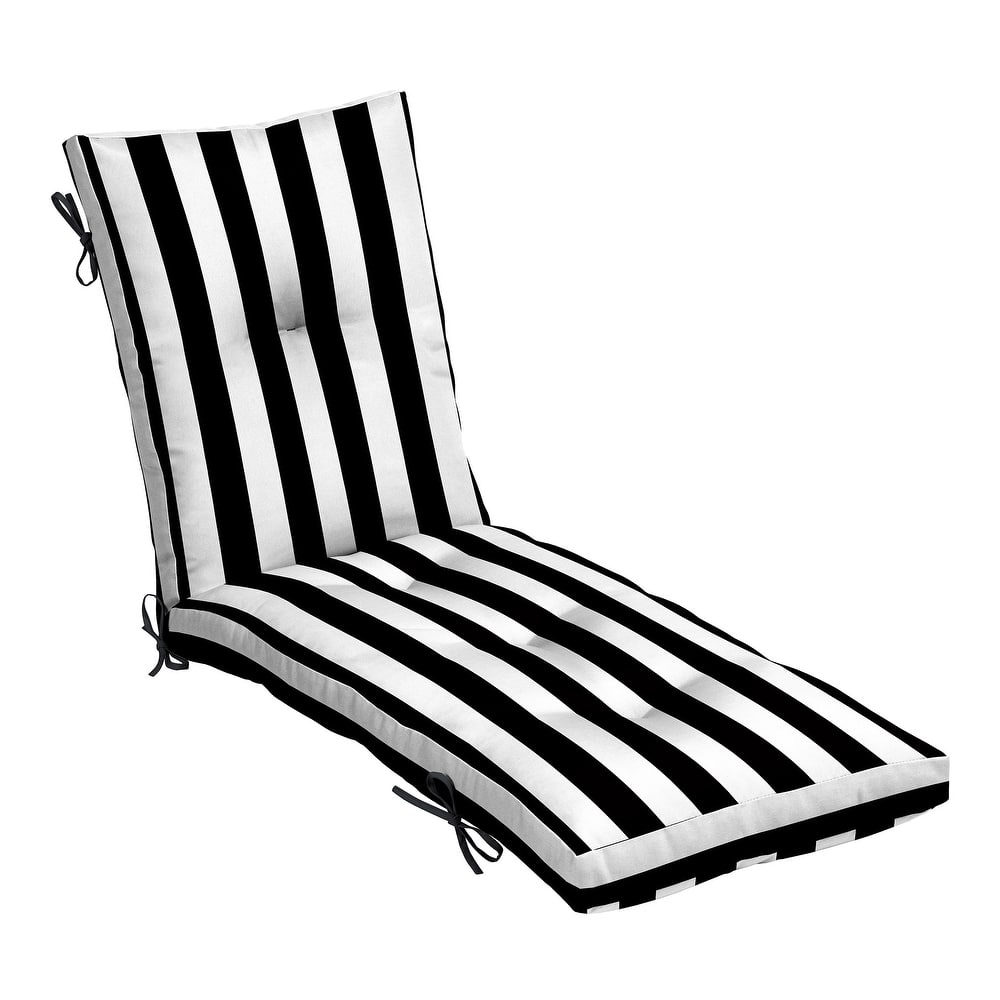 ARDEN Outdoor Plush Modern Tufted Chaise Cushion, 76 x 22