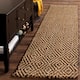 SAFAVIEH Handmade Natural Fiber Svana Jute Rug - 2'3" x 8' Runner - Natural/Black
