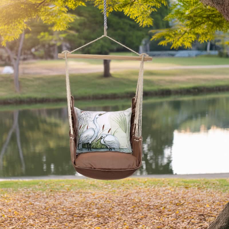 Magnolia Casual Swing Set 4 piece - Chocolate Solid w/ Heron Pair