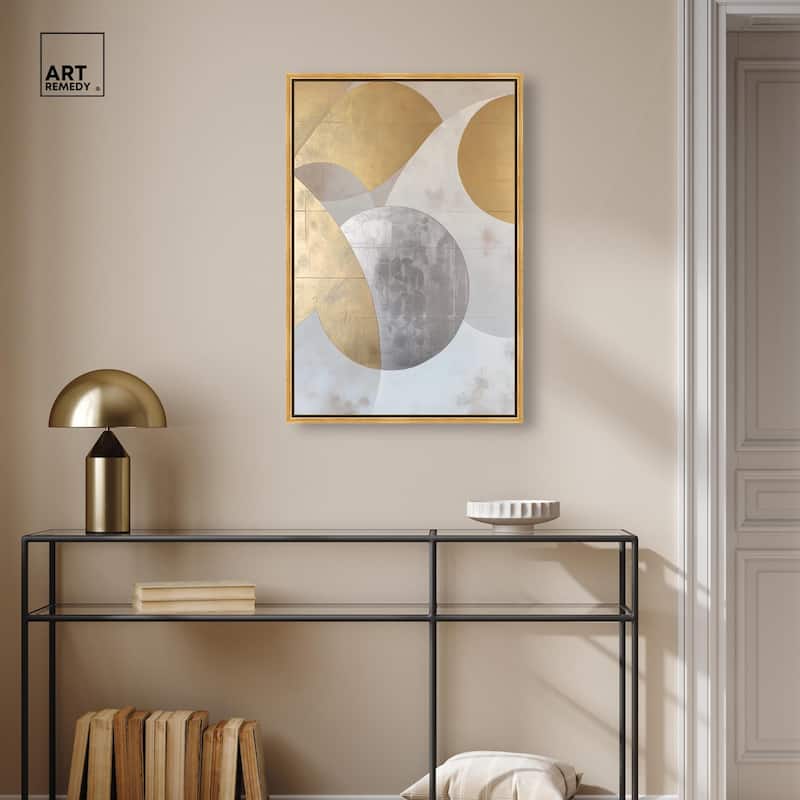 Golden Orb I Canvas by Art Remedy