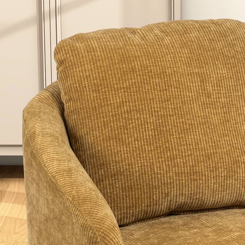 30.3"W Swivel Accent Barrel Chair and Comfy Round Accent Single Sofa Chair, 360 Degree Club Chair, Lounge Armchair for Room