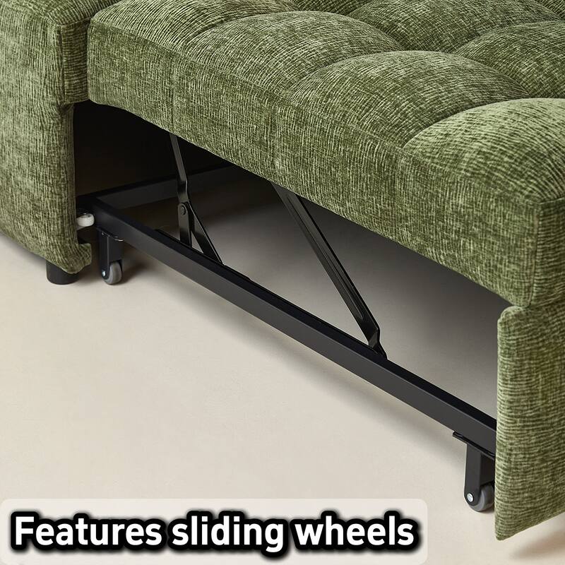 JASIWAY Chenille Pull-Out Single Sofa Bed