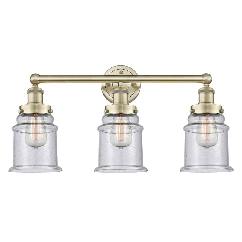 Innovations Lighting 616-3W-13-24 Canton Vanity Canton 3 Light 24" - Antique Brass / Seedy