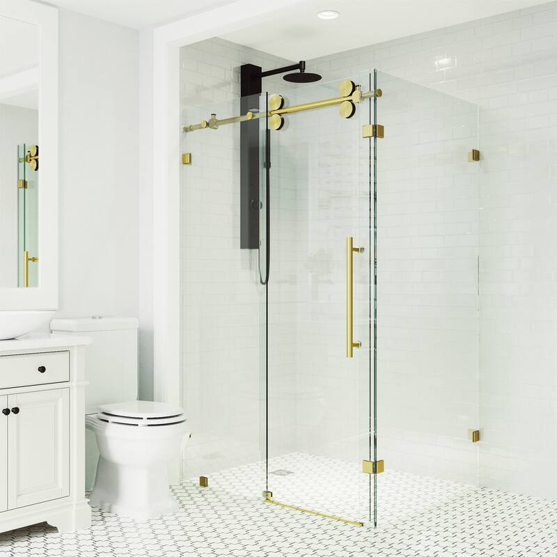 VIGO Winslow Frameless Sliding Shower Enclosure