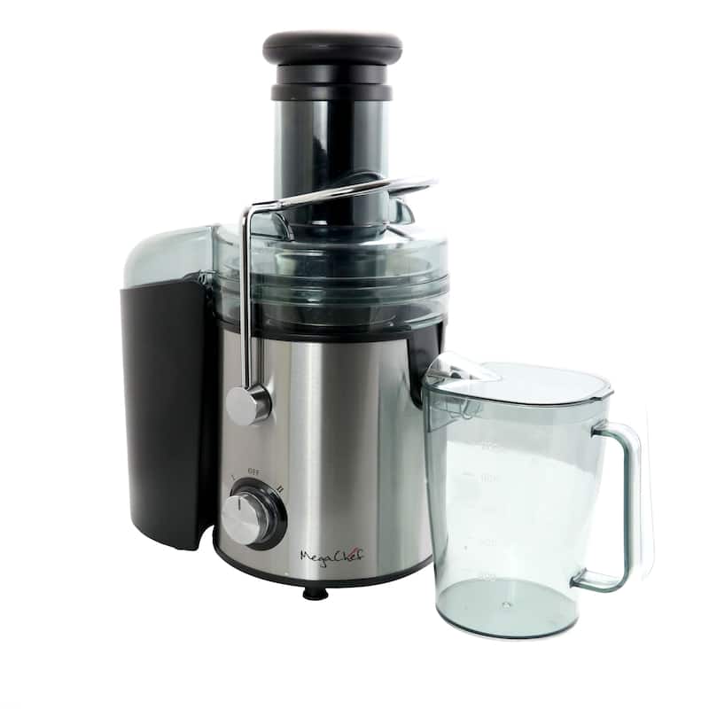 Wide Mouth Stainless Steel 2 Speed Centrifugal Juicer - Silver