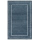 preview thumbnail 58 of 130, SAFAVIEH Handmade Bella Alverta Dotted Border Wool Rug 4' x 6' - Navy/Ivory - Rectangle