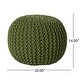 preview thumbnail 55 of 62, Moro Handcrafted Modern Cotton Pouf by Christopher Knight Home