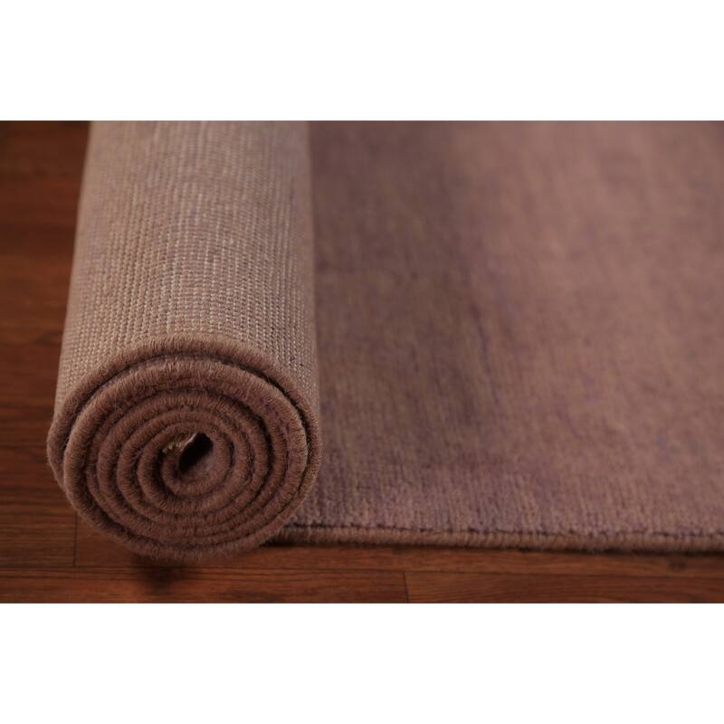 Gabbeh Modern Runner Rug Hand-Knotted Wool Carpet - 2'8" x 9'6"