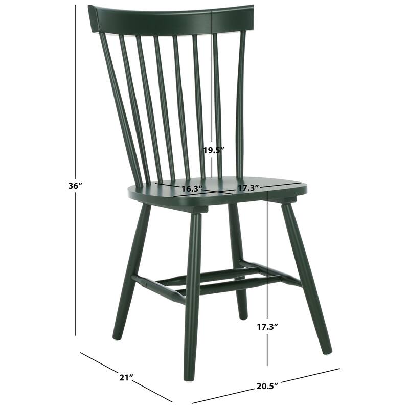 SAFAVIEH Home Parker 17-inch Side Chair [SET of 2]. - 21Wx21Dx36H - Garden Green.