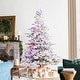 preview thumbnail 89 of 131, Glitzhome 6FT/7.5FT/9FT/11FT Snow Flocked Pre-lit Artificial Fir Christmas Trees 7.5FT Full-size Fir in 9 Function