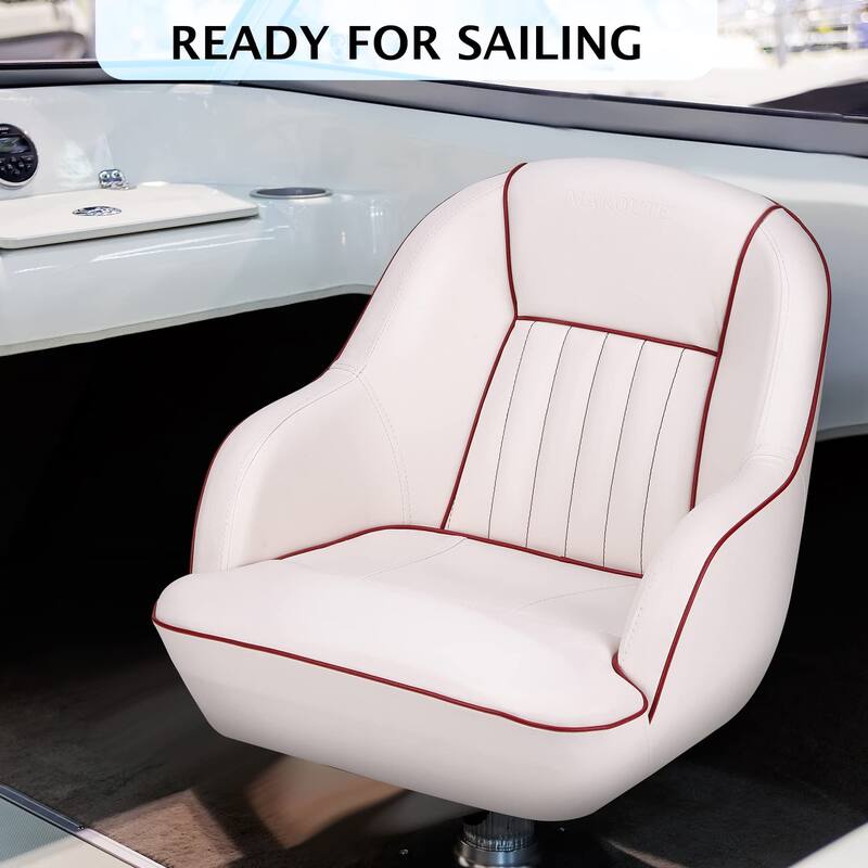 Premium Captain Bucket Boat Seat - Red