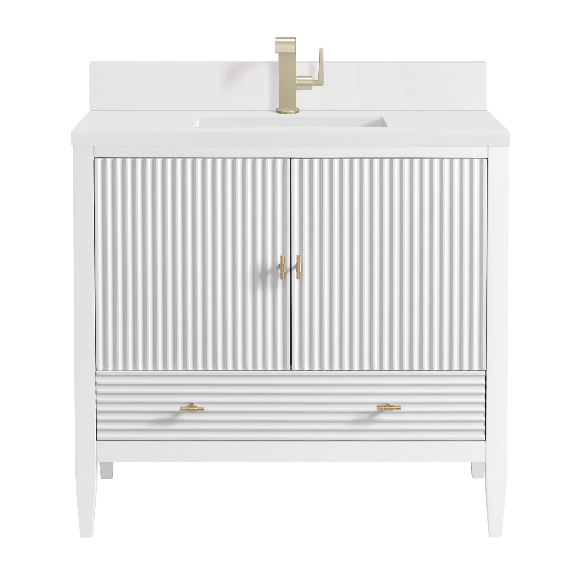 James Martin Vanities 485-V36-1WZ Myrrin 36" Single Basin Wood Vanity