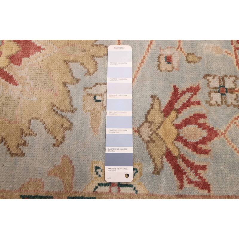 ECARPETGALLERY Hand-knotted Jules Serapi Light Denim Blue Wool Rug - 8'0 x 10'1