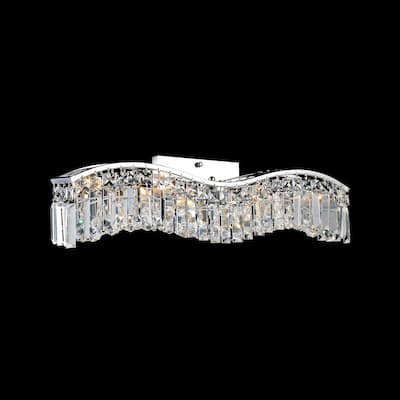 Glamorous 5 Light Vanity Light With Chrome Finish