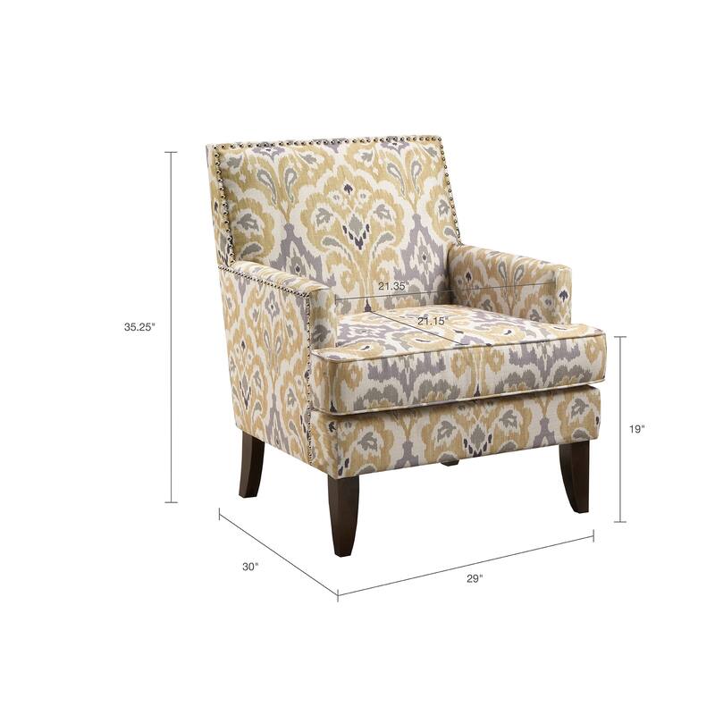 Modern Living Room Track Arm Club Chair