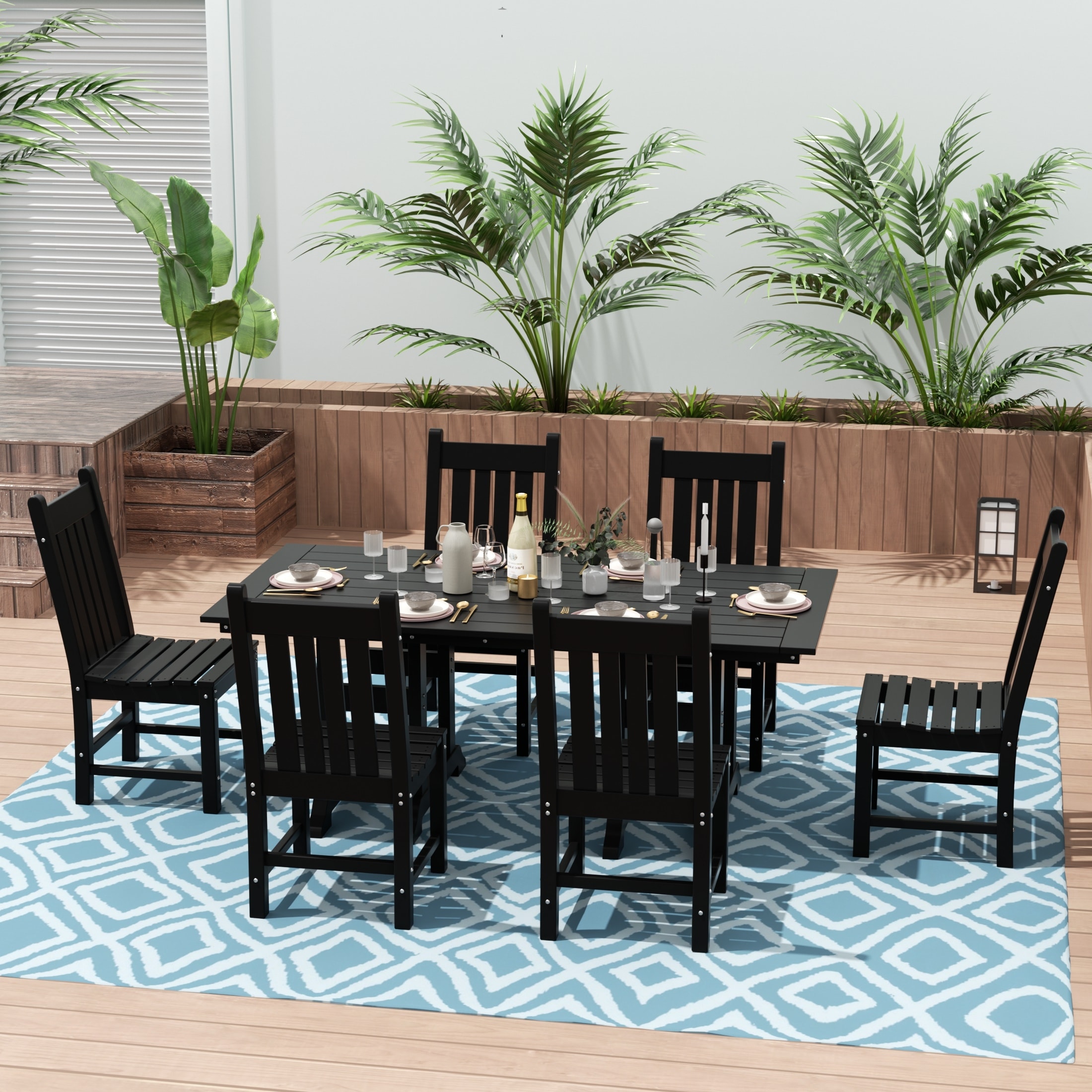 Monte carlo 7 discount piece dining set