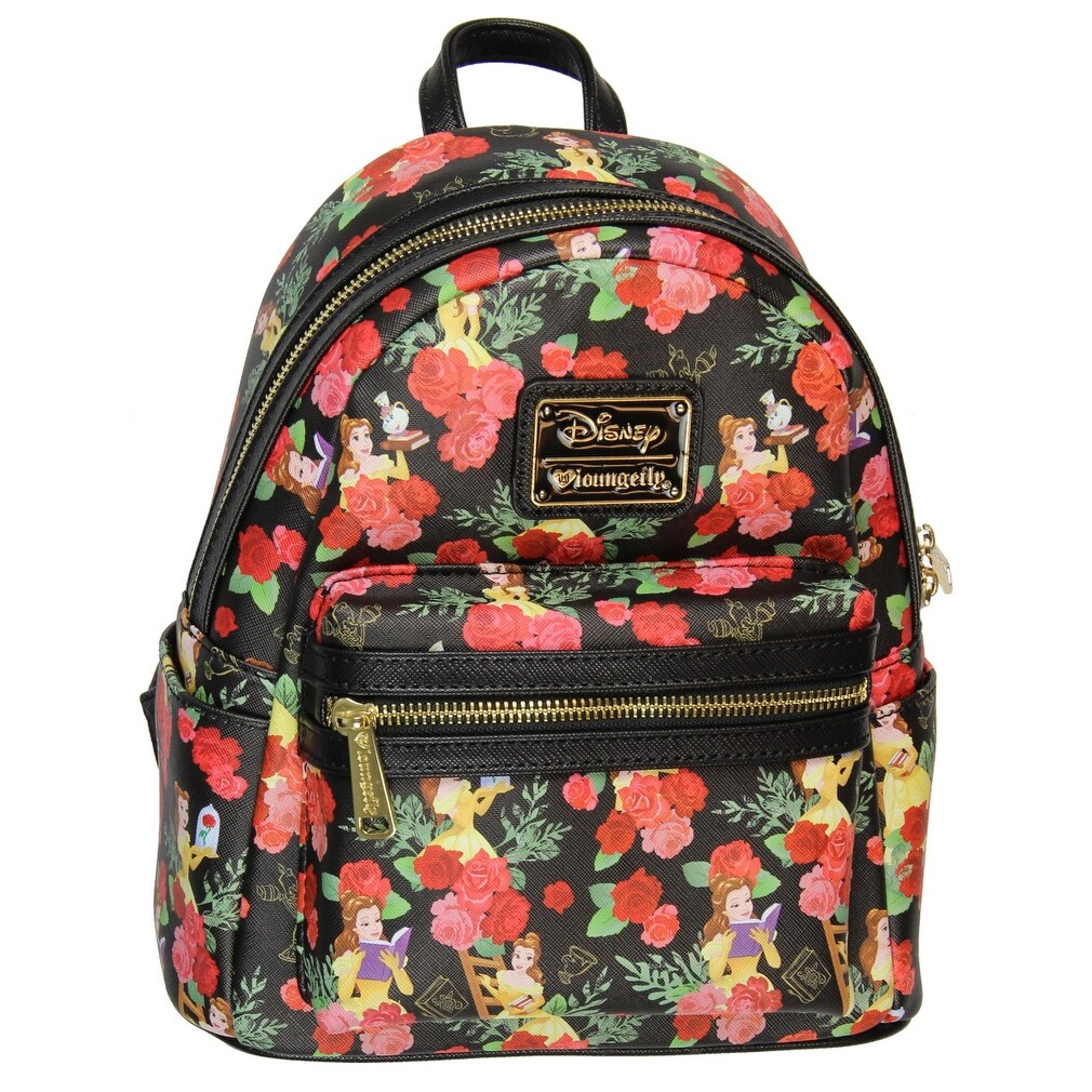 mini backpack with roses