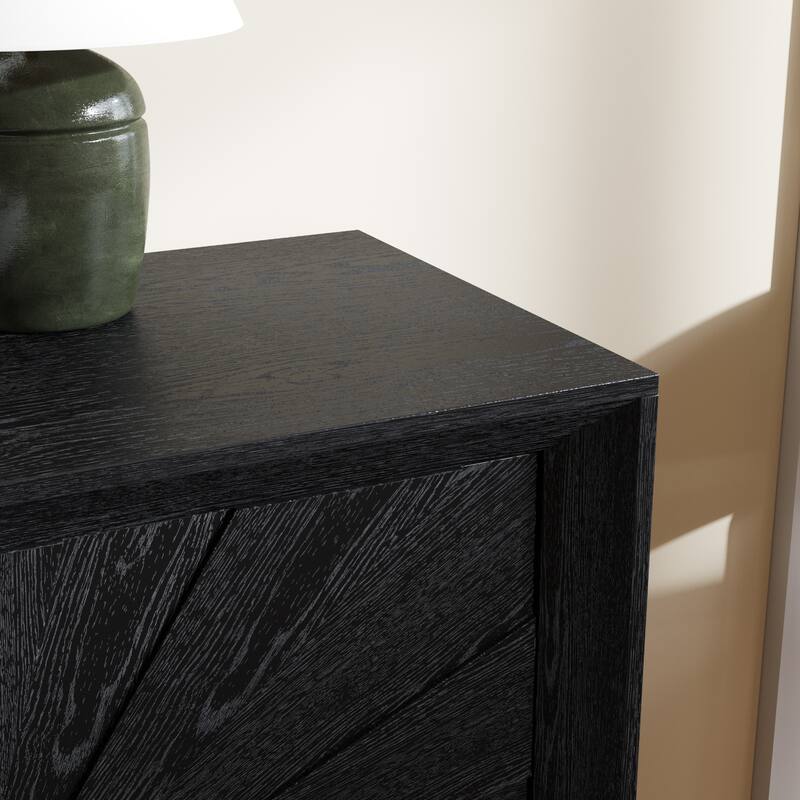 60" Storage Buffet Cabinet Sideboard with Adjustable Shelves