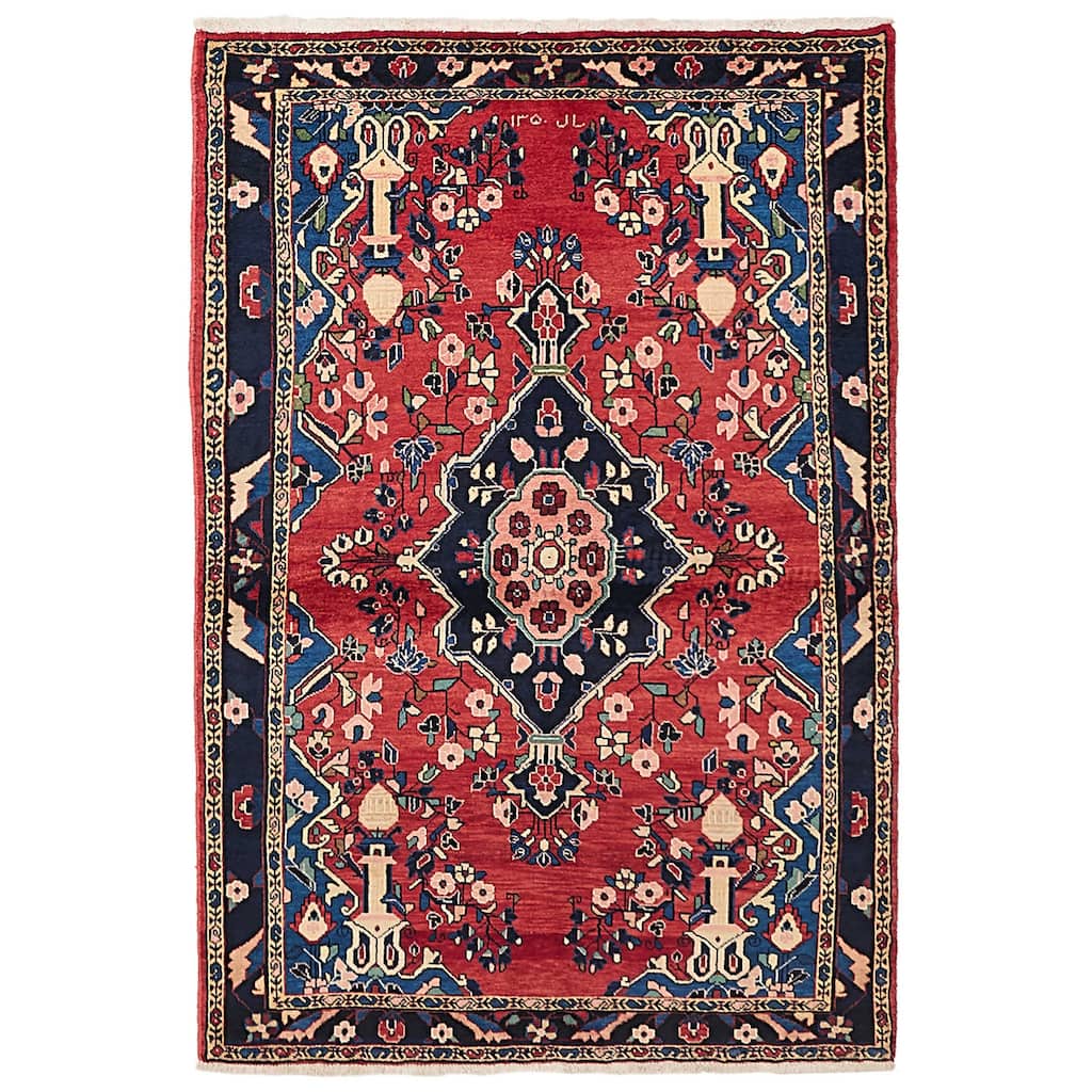 ECARPETGALLERY Hand-knotted Anadol Red Wool Rug - 3'9 x 5'8