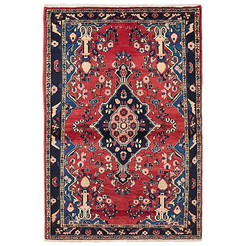 ECARPETGALLERY Hand-knotted Anadol Red Wool Rug - 3'9 x 5'8
