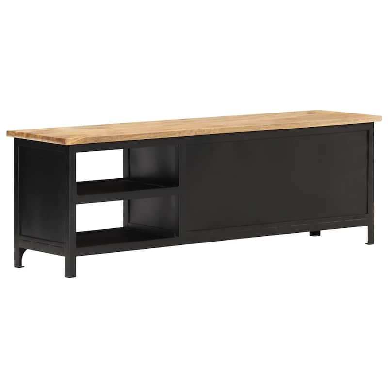 vidaXL TV Cabinet 47.2"x11.8"x15.7" Solid Mango Wood - 47.2" x 11.8" x 15.7"