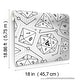 preview thumbnail 2 of 2, White Dungeons & Dragons Peel & Stick Wallpaper