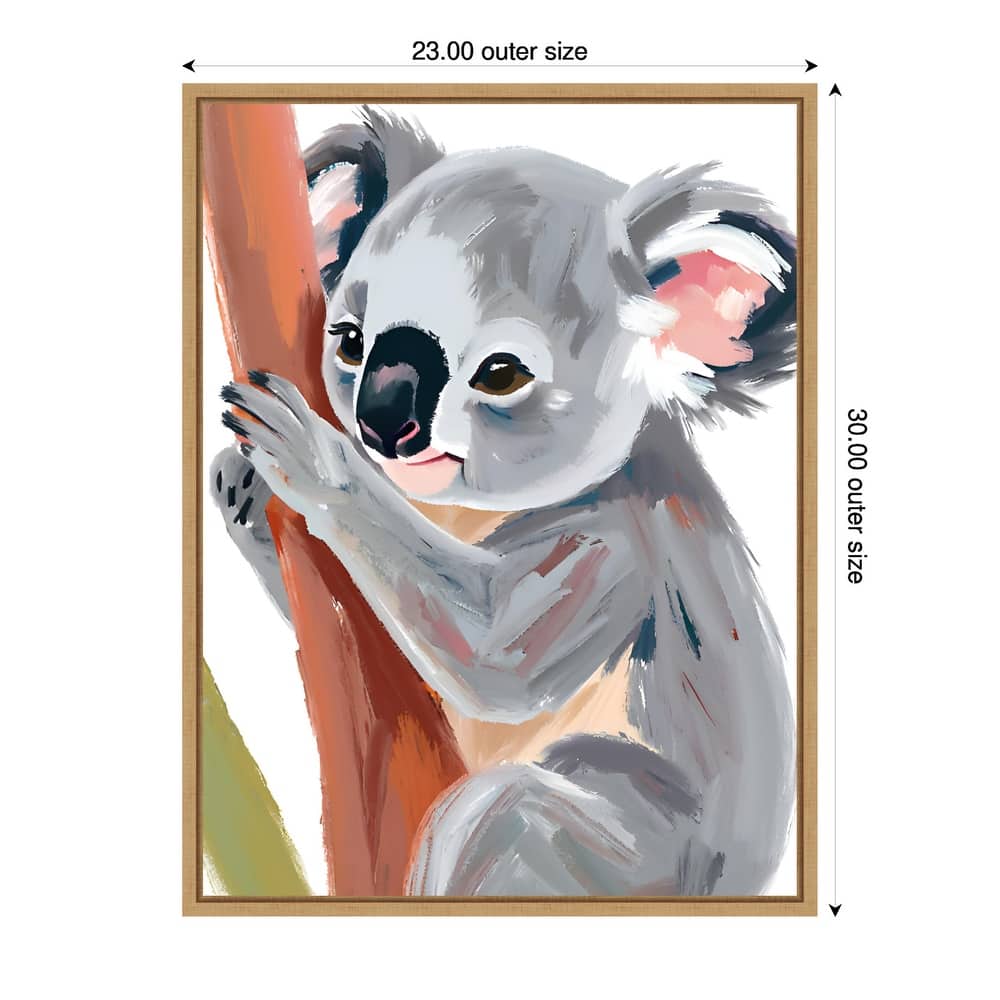 Koala by Ohkimiko Framed Canvas Wall Art