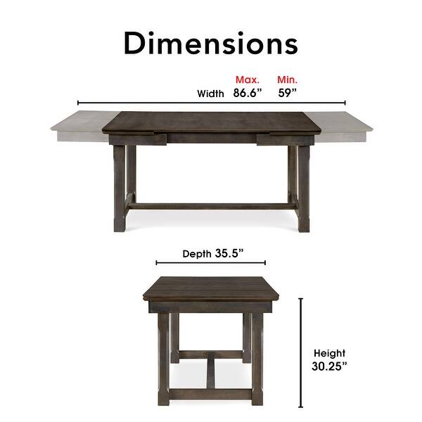 Finch Ludlow Extendable Dining Table, Dark Brown Bed Bath & Beyond