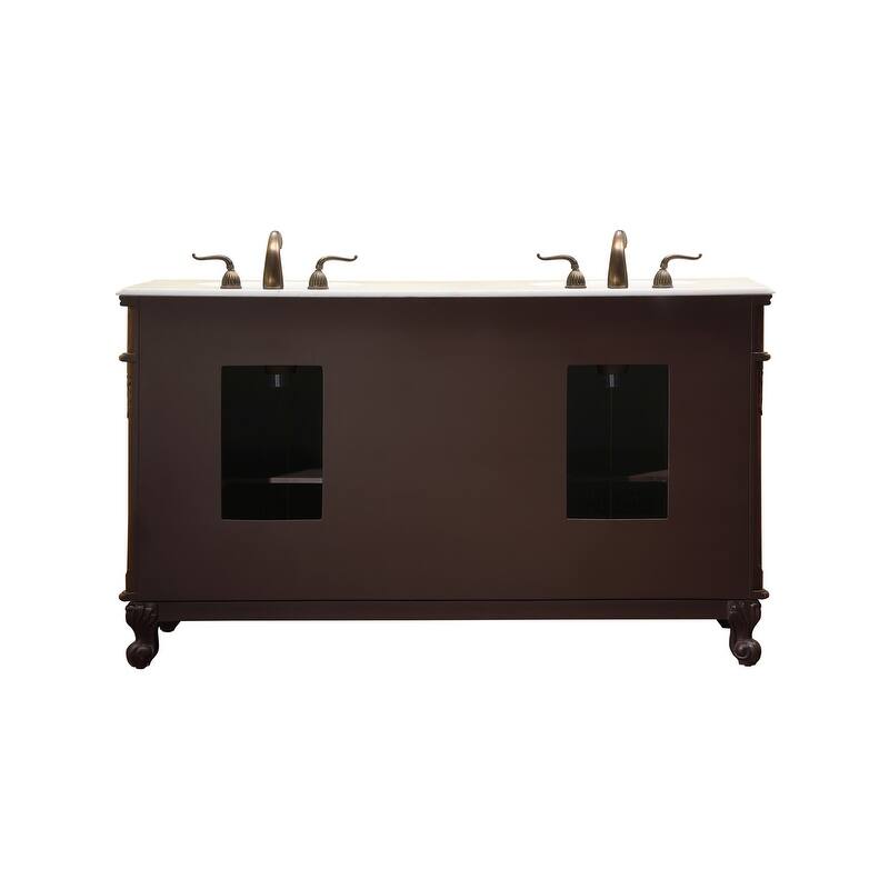 60" Double Bathroom Vanity Sink