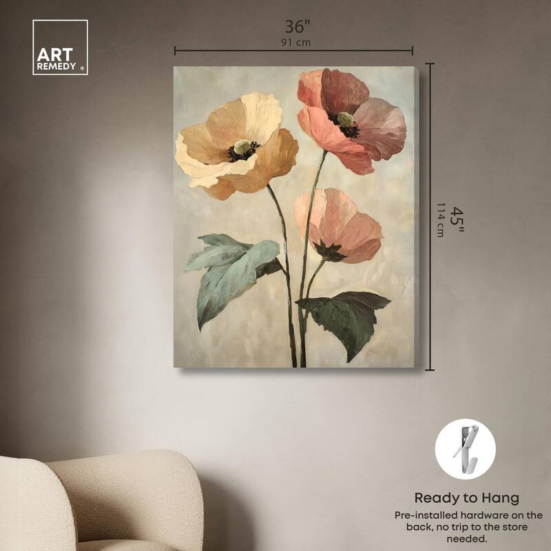 Blush and Ochre II Canvas by Art Remedy, Gallery Wrapped