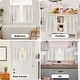 preview thumbnail 7 of 5, Faux Linen Blended Kitchen Cafe Curtains Light Filtering Tier Curtains
