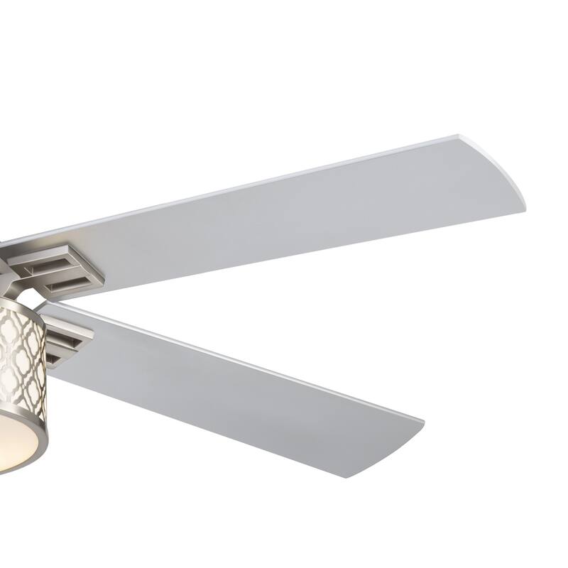 52-inch Reversible 5-Blade Fandelier Ceiling Fan with Light and Remote