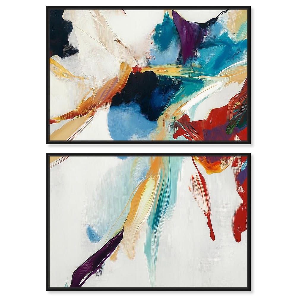 Vibrant Palette II Canvas Set of 2 by Art Remedy