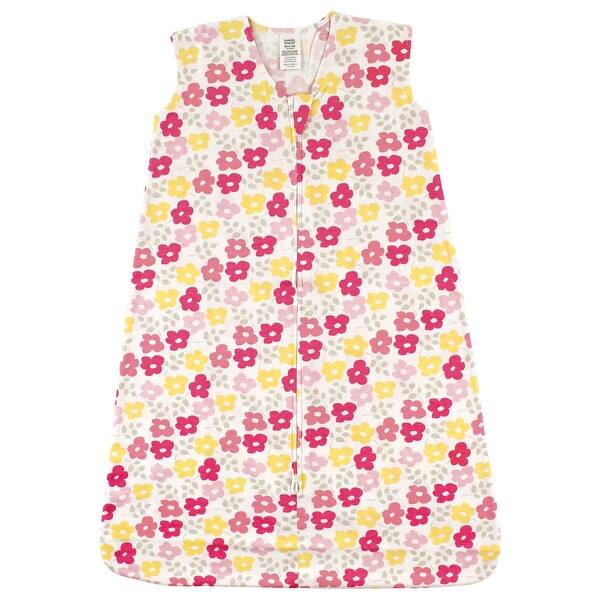 slide 1 of 1, Luvable Friends Baby Girl Sleeveless Jersey Cotton Sleeping Bag, Sack, Blanket, Flowers Jersey 6-12 Months - Flowers Jersey