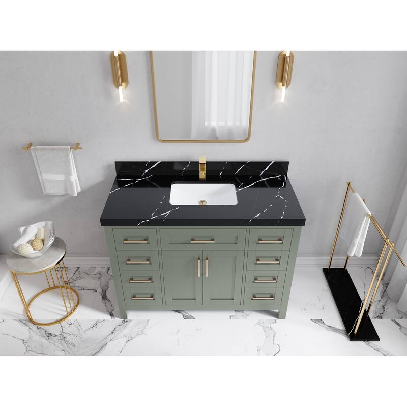 Willow Collections 48 in. W x 22 in. D Cambridge Single Sink Bathroom Vanity with Countertop