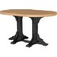 preview thumbnail 45 of 82, Poly Lumber Round Dining Table Set with Island Chairs Bar Height - Cedar & Black