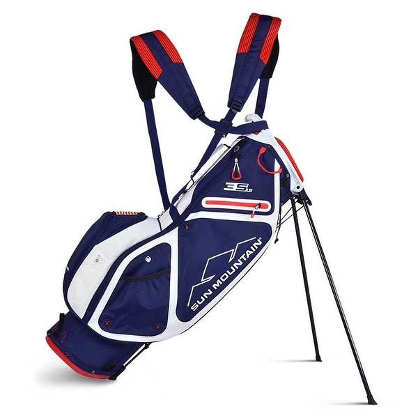New 2019 Sun Mountain 3.5 LS Golf Stand Bag (Navy / White / Red) - Navy / White / Red