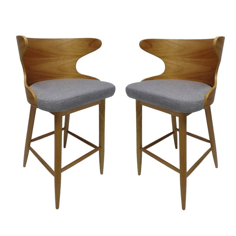 Kamryn Upholstered Bar Stools (Set of 2) by Christopher Knight Home