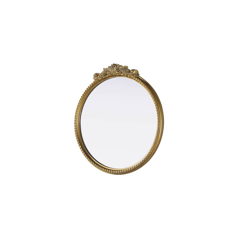 Isabeau Vintage Round Resin Mirror