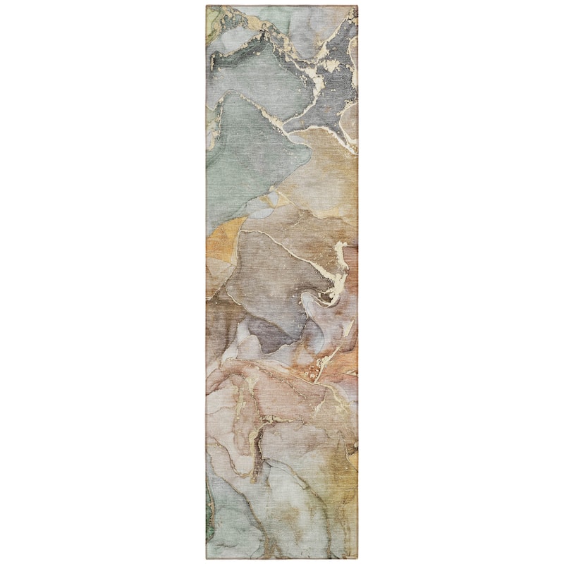 Galu Artistic Abstract Weather Resistant Modern Chic Outdoor Rug