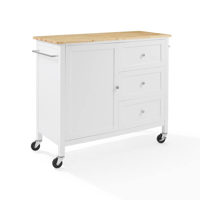 Crosley Soren Wood Top Kitchen Island/Cart - 18"d x 42.13"w x 37.5"h
