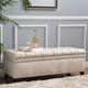 Hastings Tufted Storage Ottoman Bench by Christopher Knight Home - Beige