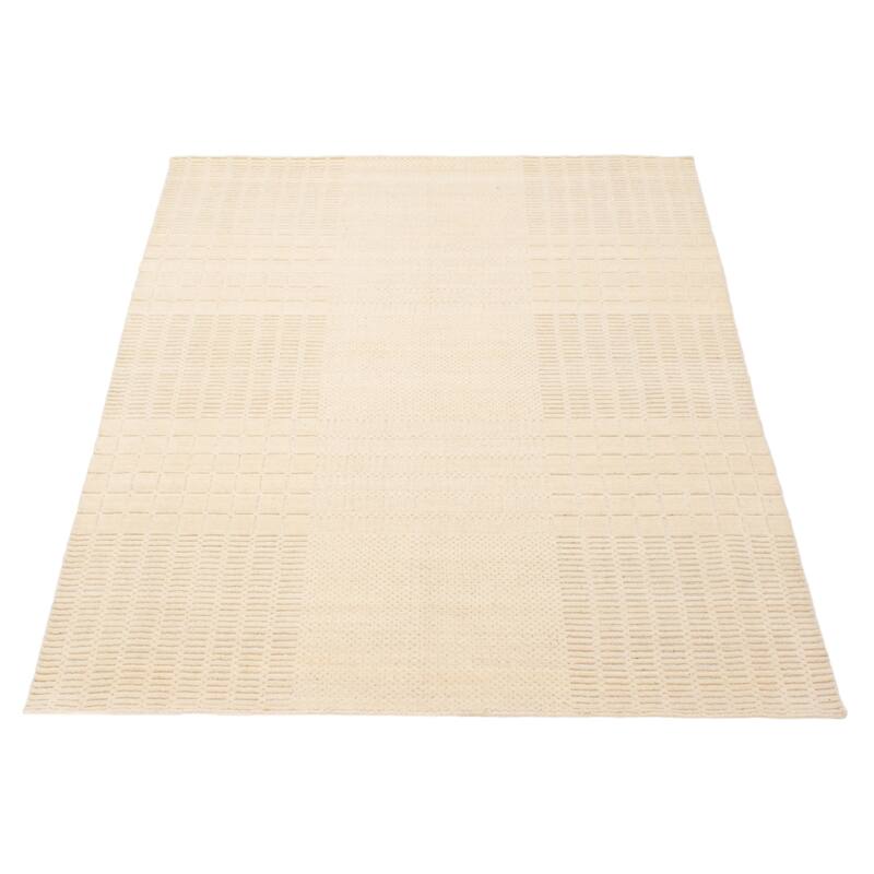 Kashkuli Gabbeh Cream Rug 5'3" x 7'6" - 5'3 x 7'6